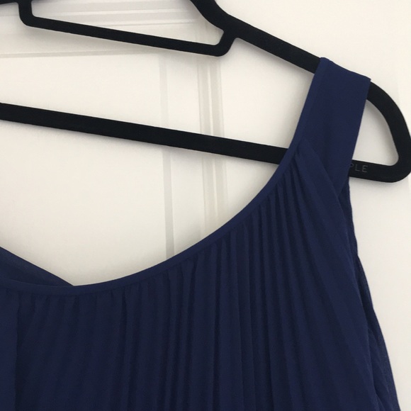 Club Monaco navy asymmetrical dress size 0 - Picture 3 of 6